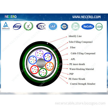 GYTA53 direct buried optic fiber cable